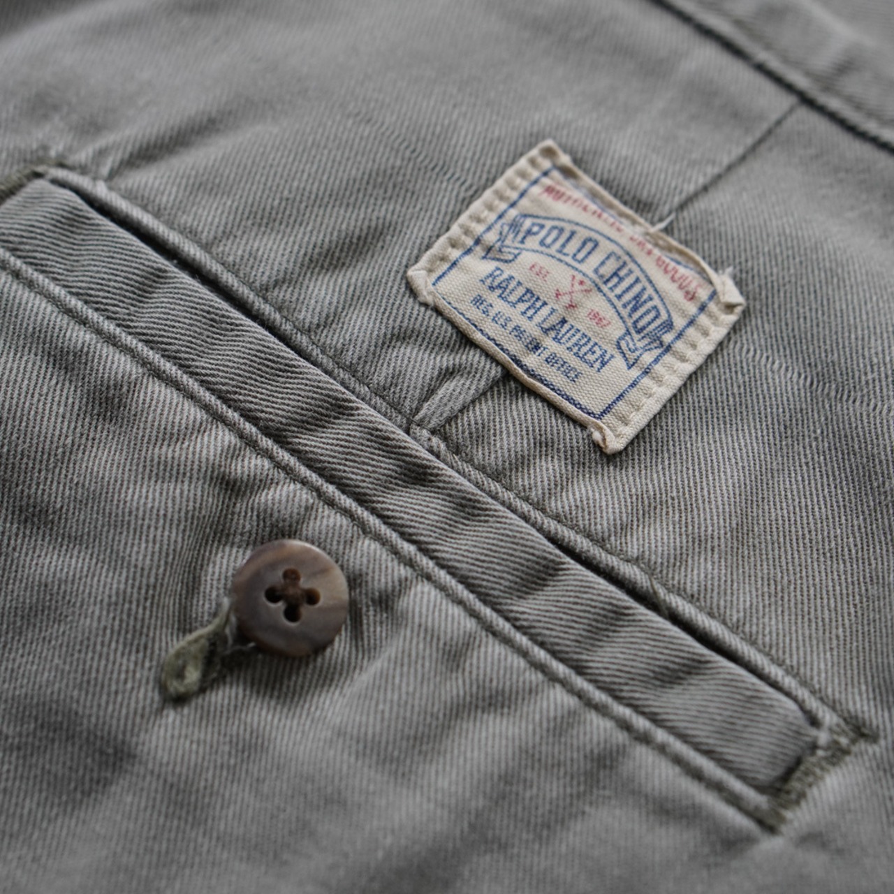 90s 初期型 Polo by Ralph Lauren POLO CHINO W35L31相当 古着 - 7