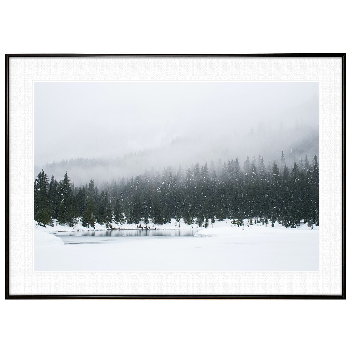 冬写真 インテリアアートポスター額装 AS1076