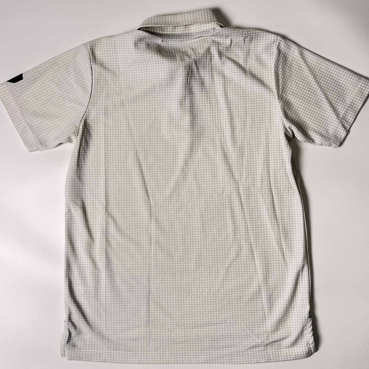 TOURSTAGE ツアーステージ 千鳥柄 BD ボタンダウン 半袖 ポロシャツ M/メンズ ゴルフ
