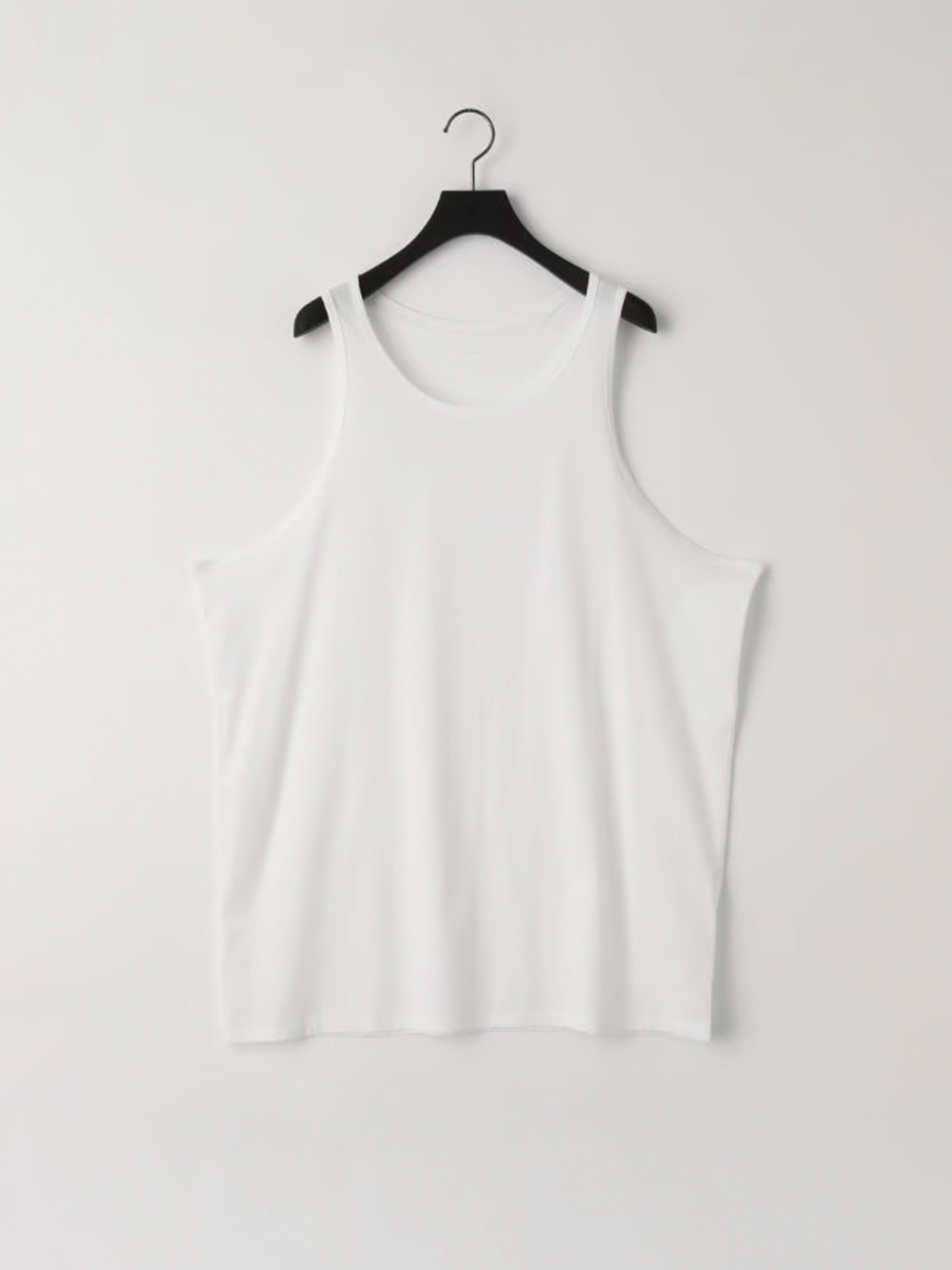 46G PHIL. KANEMASA トップス Cotton BLACK Tank Pack Thin Cotton 46G PHIL. KANEMASA Tank Pack Thin トップス