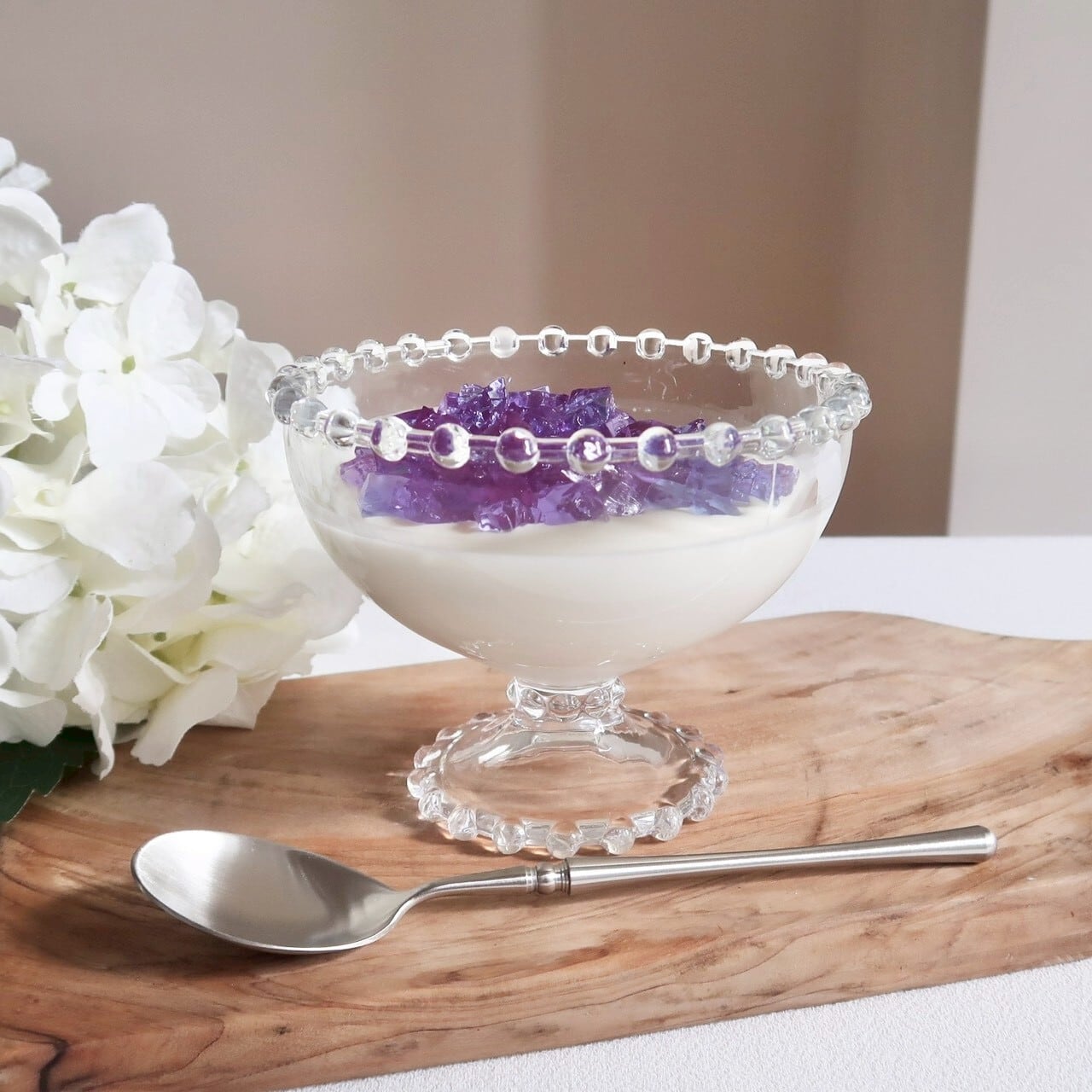 Glass compote / クリアドッド ガラスコンポート | BONNE CHANCE