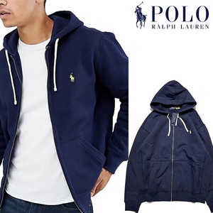 Polo Ralph Lauren Plain Jersey Zipup Hoodie　ラルフローレン ジップアップパーカー【8904326662-navy】