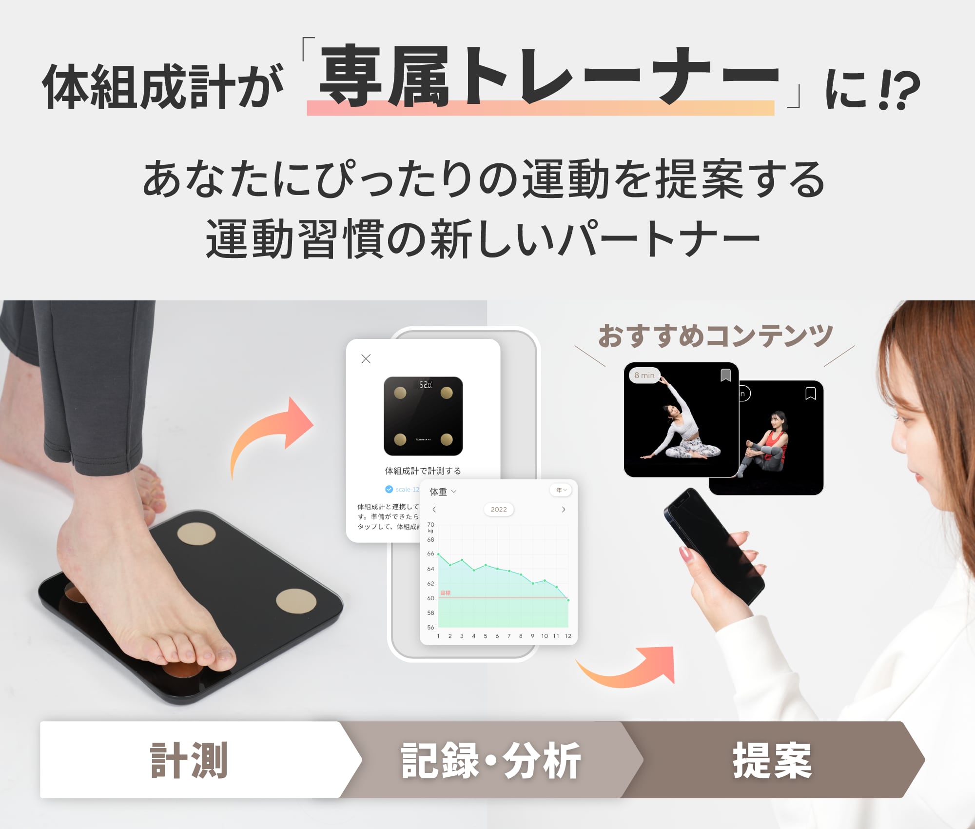 MIRROR FIT. スマート体組成計 | MIRROR FIT.