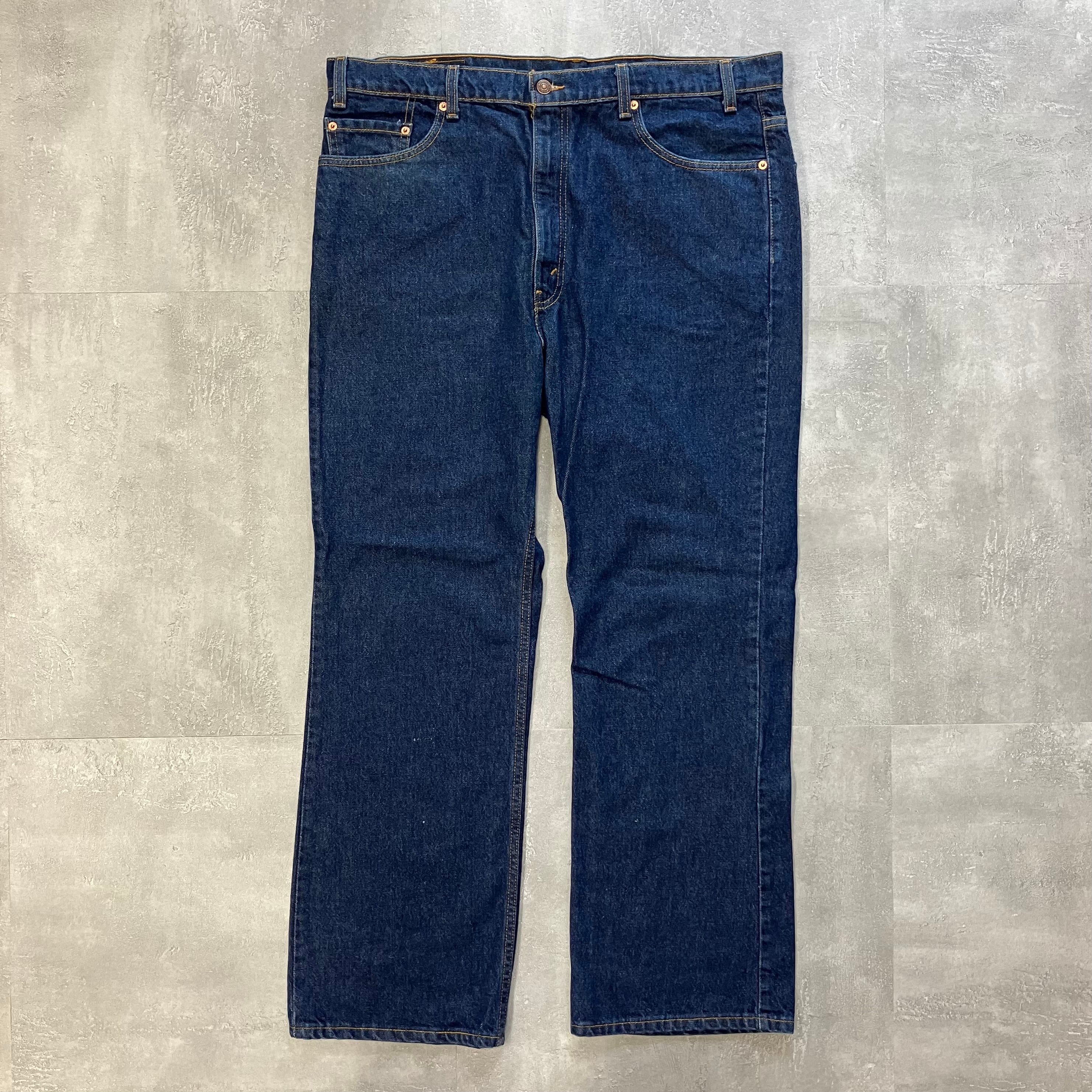 《実寸w40l30》levis517 90s usa製 濃紺 フレアデニム ブーツカット No.1385