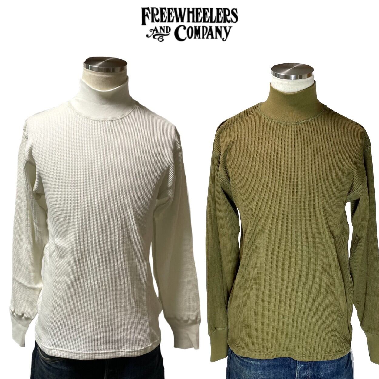 FREEWHEELERS POWERWEAR THERMAL CUT\u0026SEWN肩幅445cm