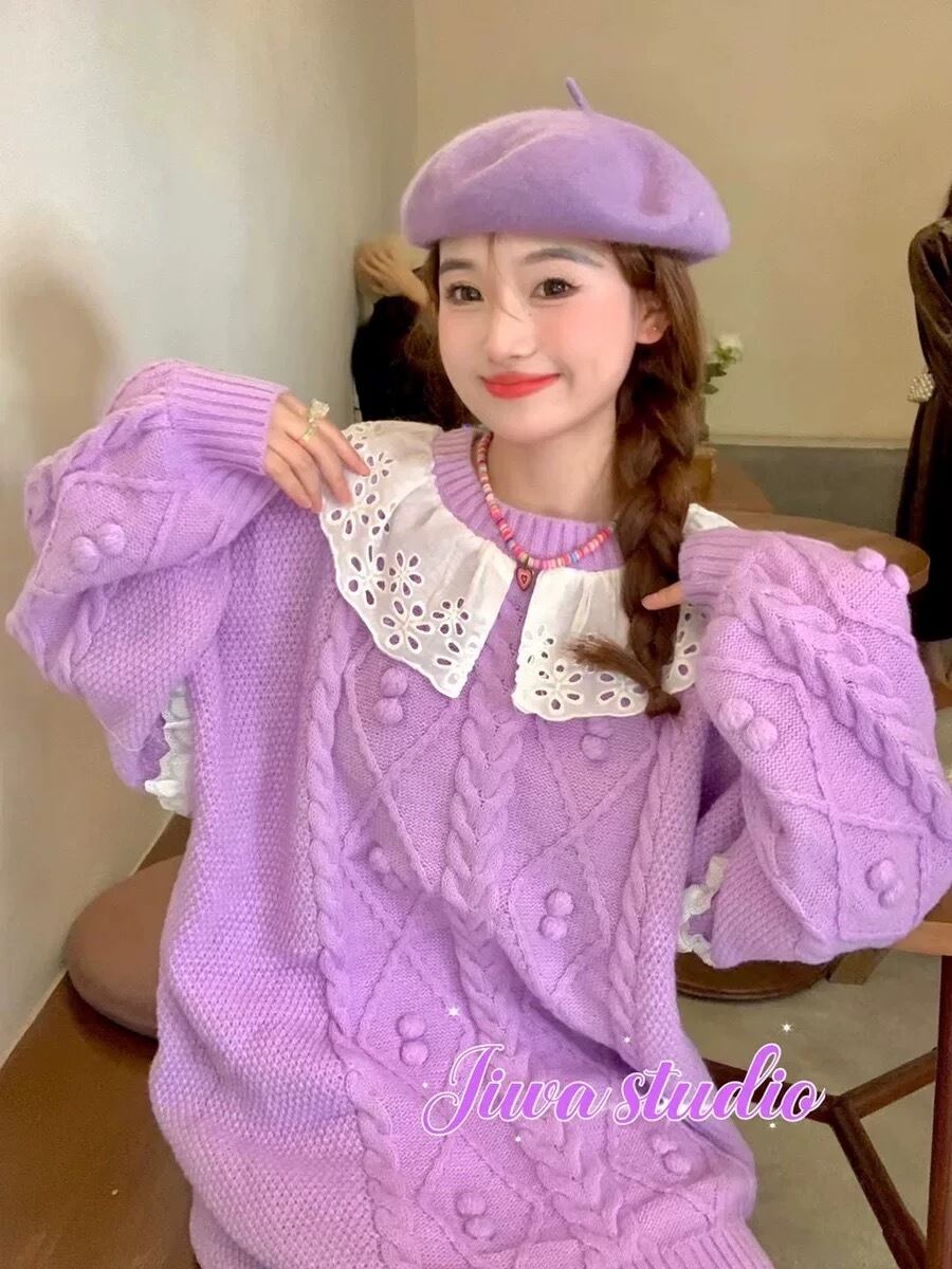 美品　♡ ケイシラハタ　♡ ニット　トップス　長袖　セーター　ピンク　シンプル