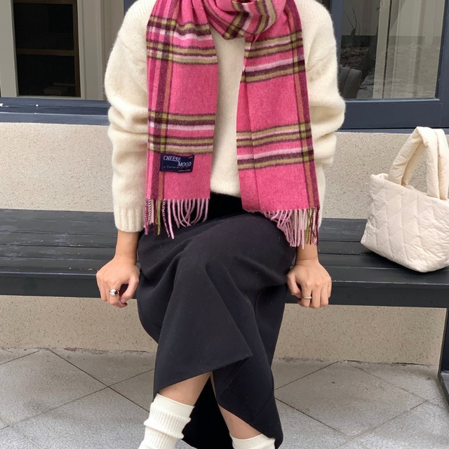 check pattern muffler J00115