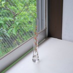 お花のペイントの花瓶-細長