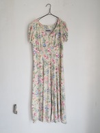 ∼1990's AMERICA flower pattern one piece