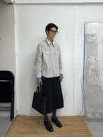 Nothingnoth Check Box Collar Shirt