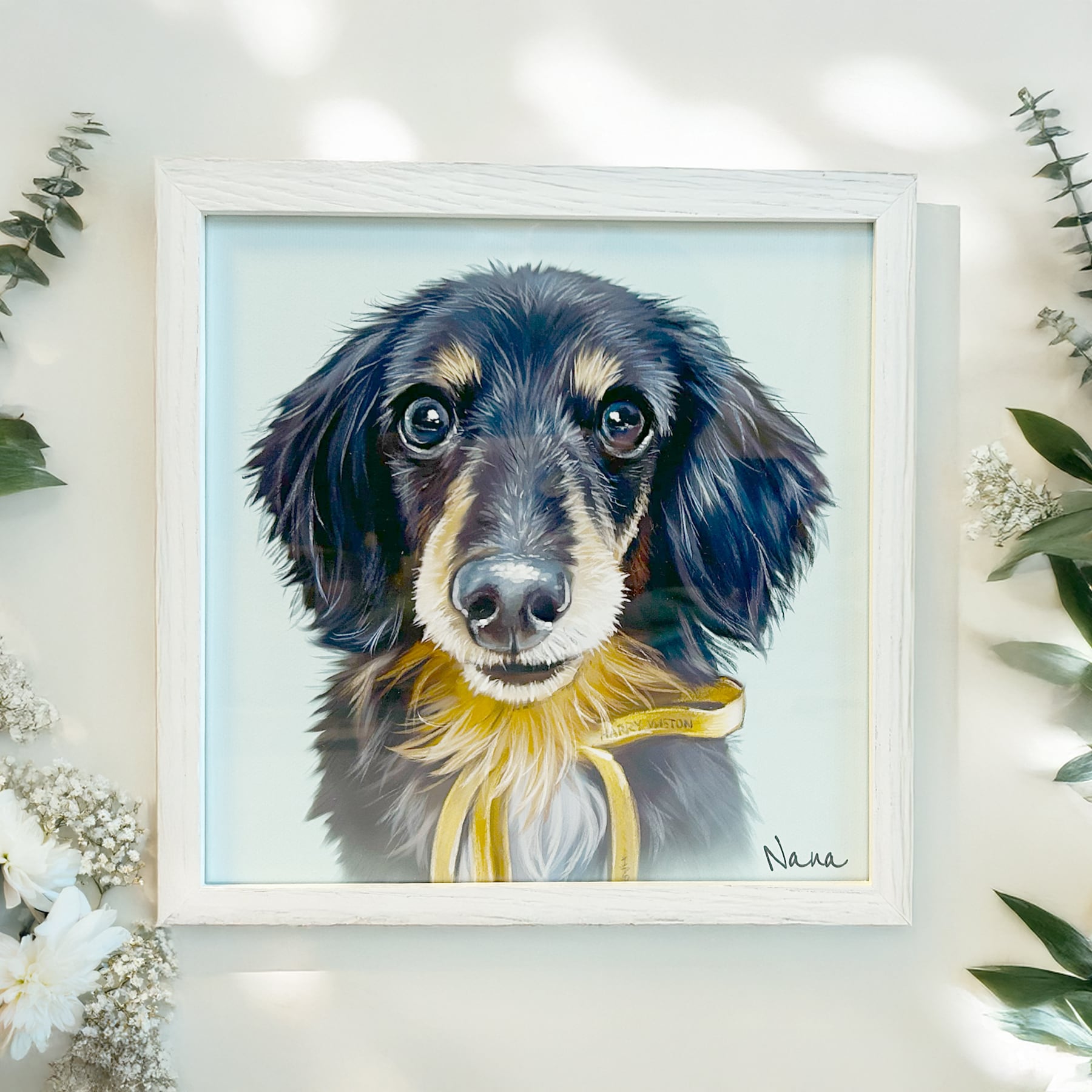 ペット肖像画 シングルアートプラン (1頭のみ)