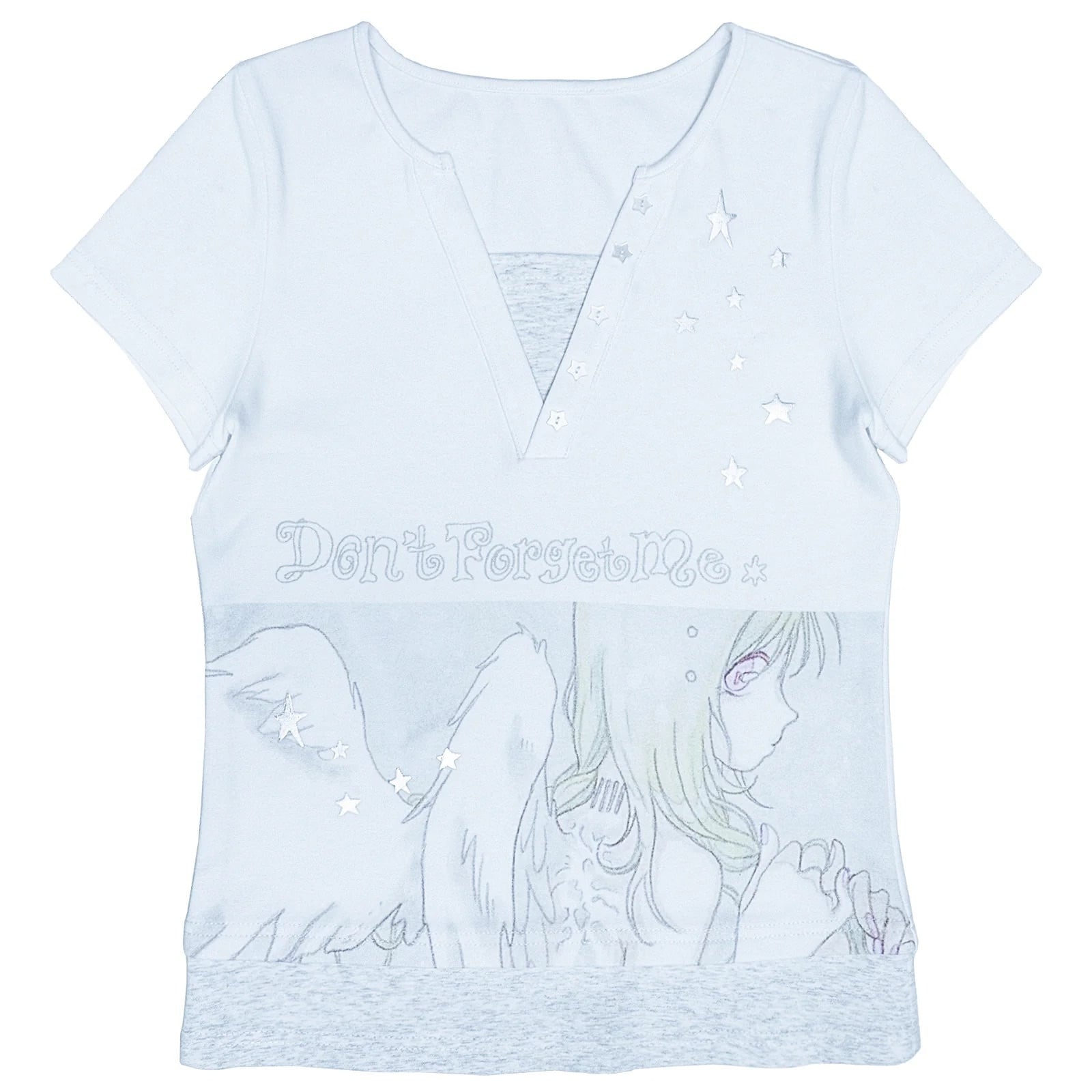 トップス Honkyo Shoulder Loose Top- Tea Party honkyo-本拠- Off - Shoulder Loose Top- Tea Party | 愛