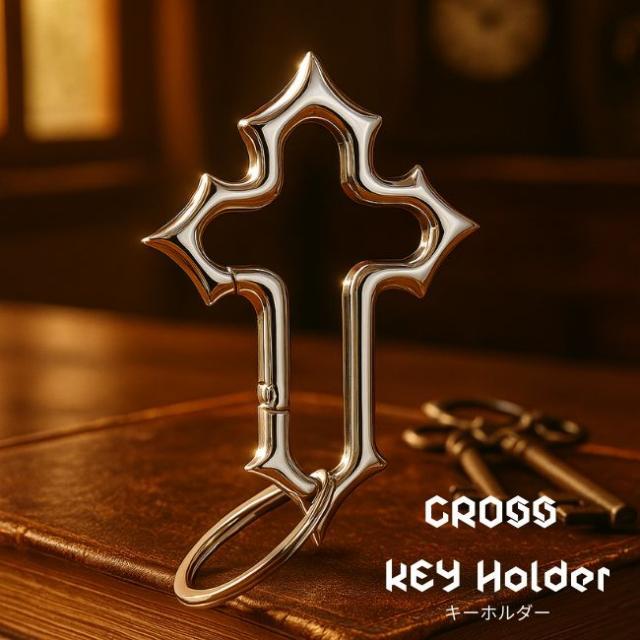 SALE 30% OFF キーホルダー キーリング クロス 十字架 ロック ゴシック