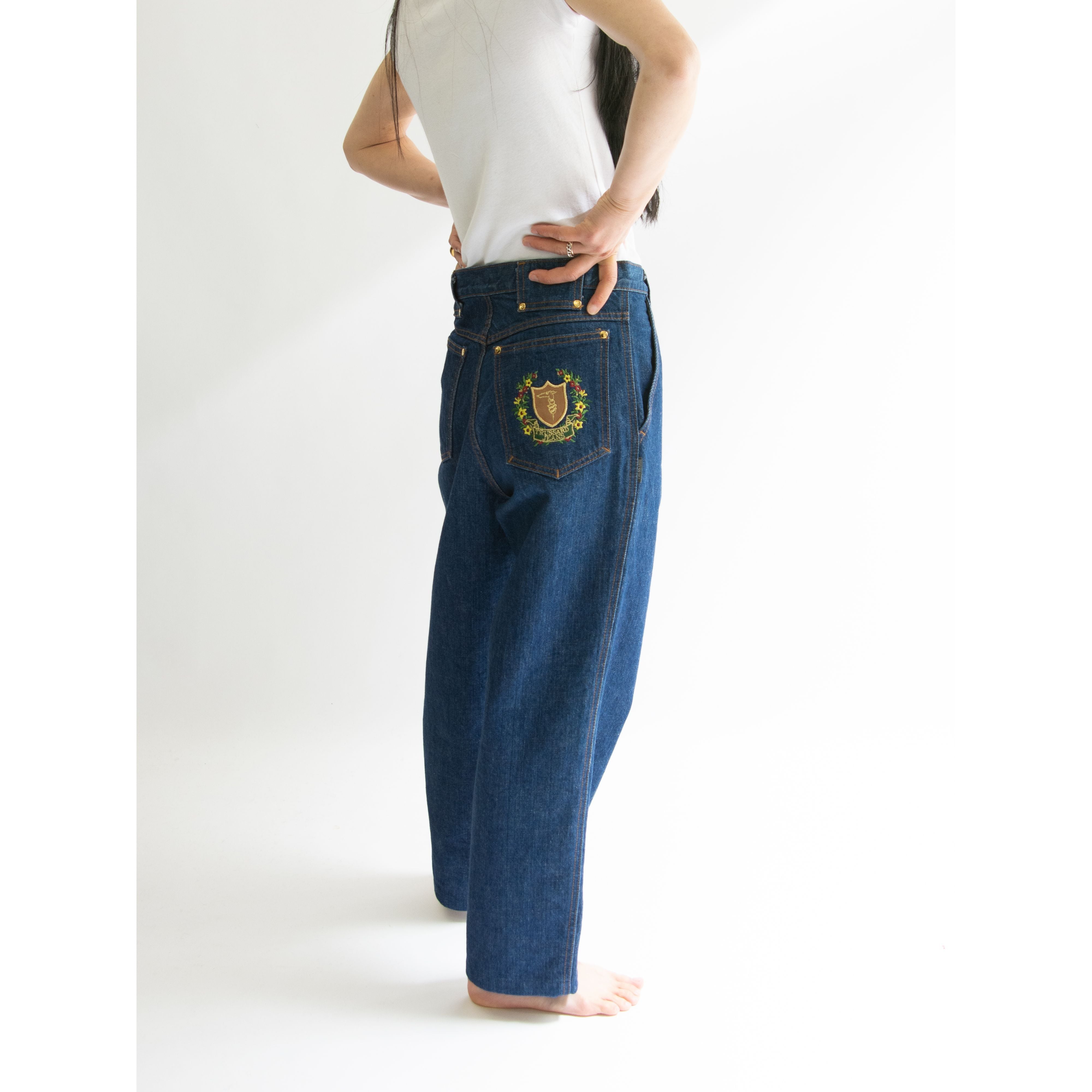 TRUSSARDI】80-90's Tapered Denim Pants（トラサルディ テーパード