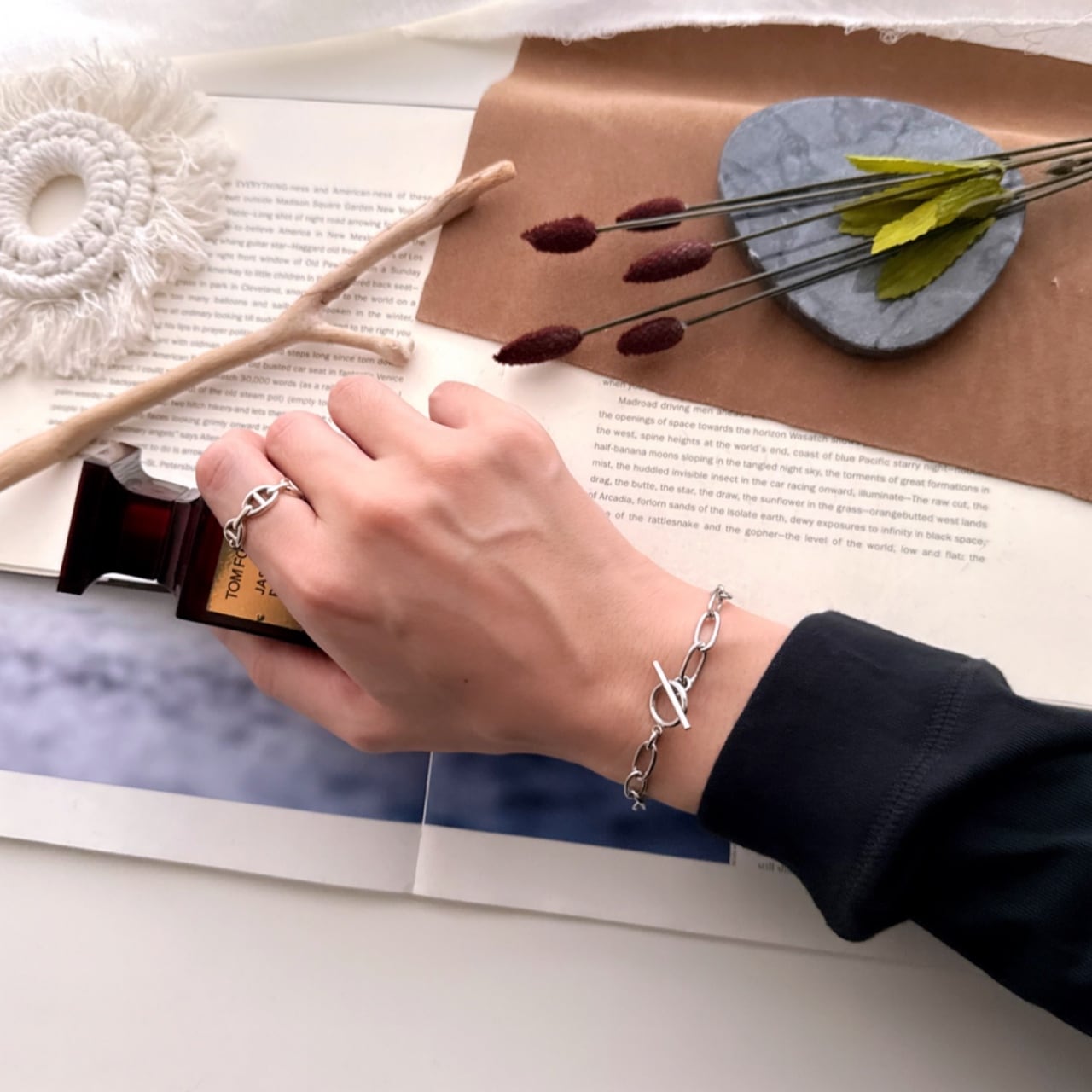 新品　53グラム！オーバルブレスレット　値引き交渉あり　silver925 Oval Chain Bracelet【SILVER】 | Akto