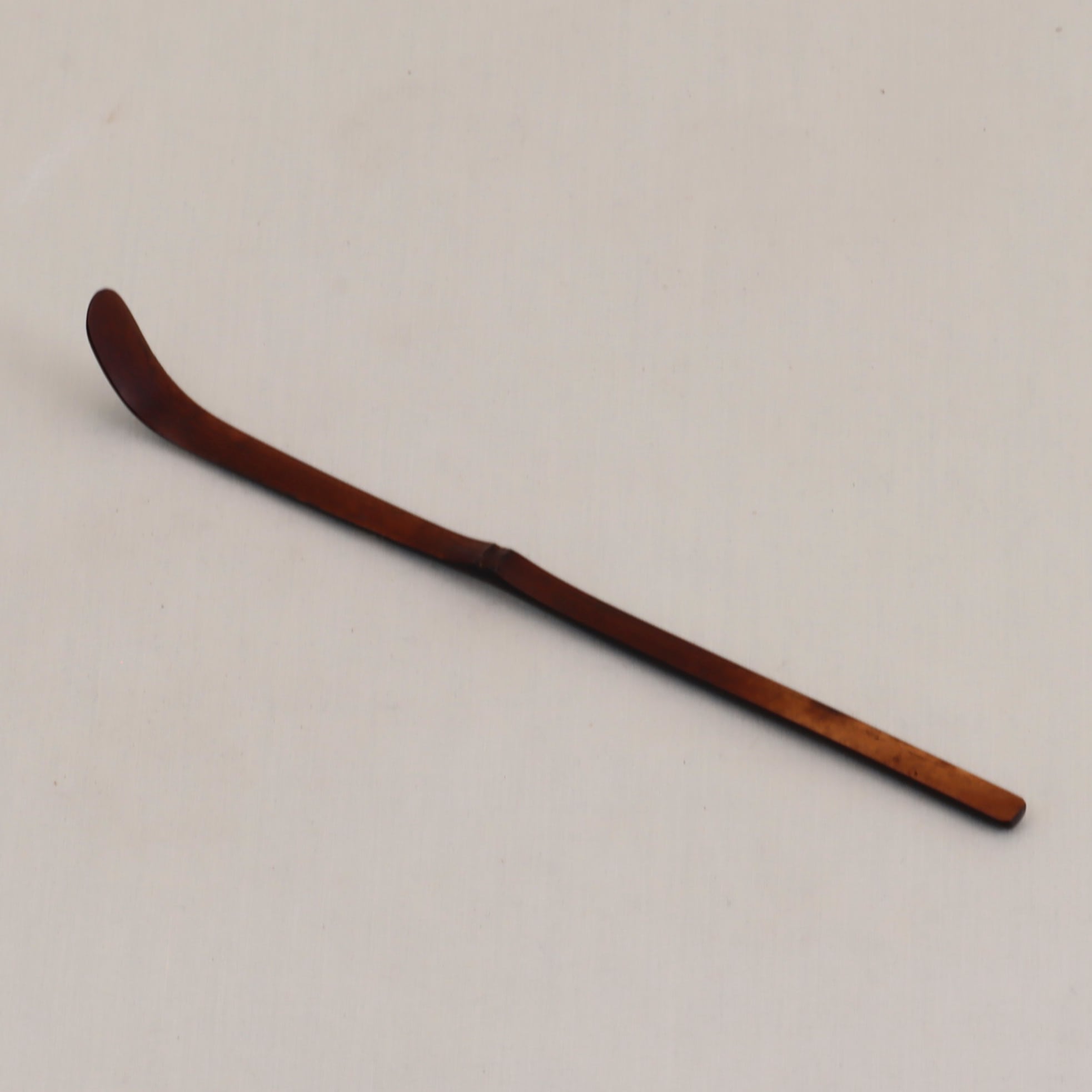 塗師 善七（造）輪島塗 菊唐草蒔絵 茶杓 全長：19.3㎝ 共箱 茶道具 漆
