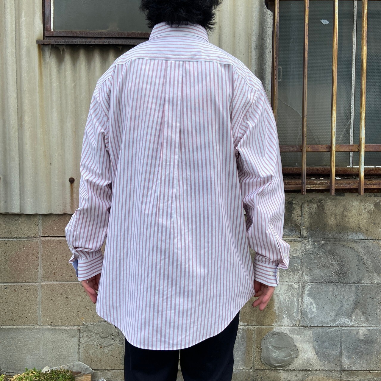 90年代 Brooks Brothers ブルックスブラザーズ ストライプ ボタン 