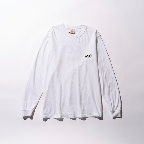 National park oval logo  L/S TEE / WHITE