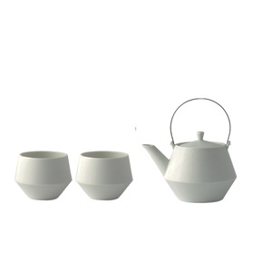new [GIFT SET] Frustumミニ土瓶＆煎茶 (薄墨)