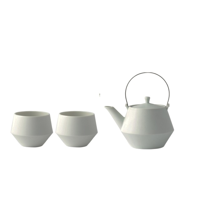new [GIFT SET] Frustumミニ土瓶＆煎茶 (薄墨)