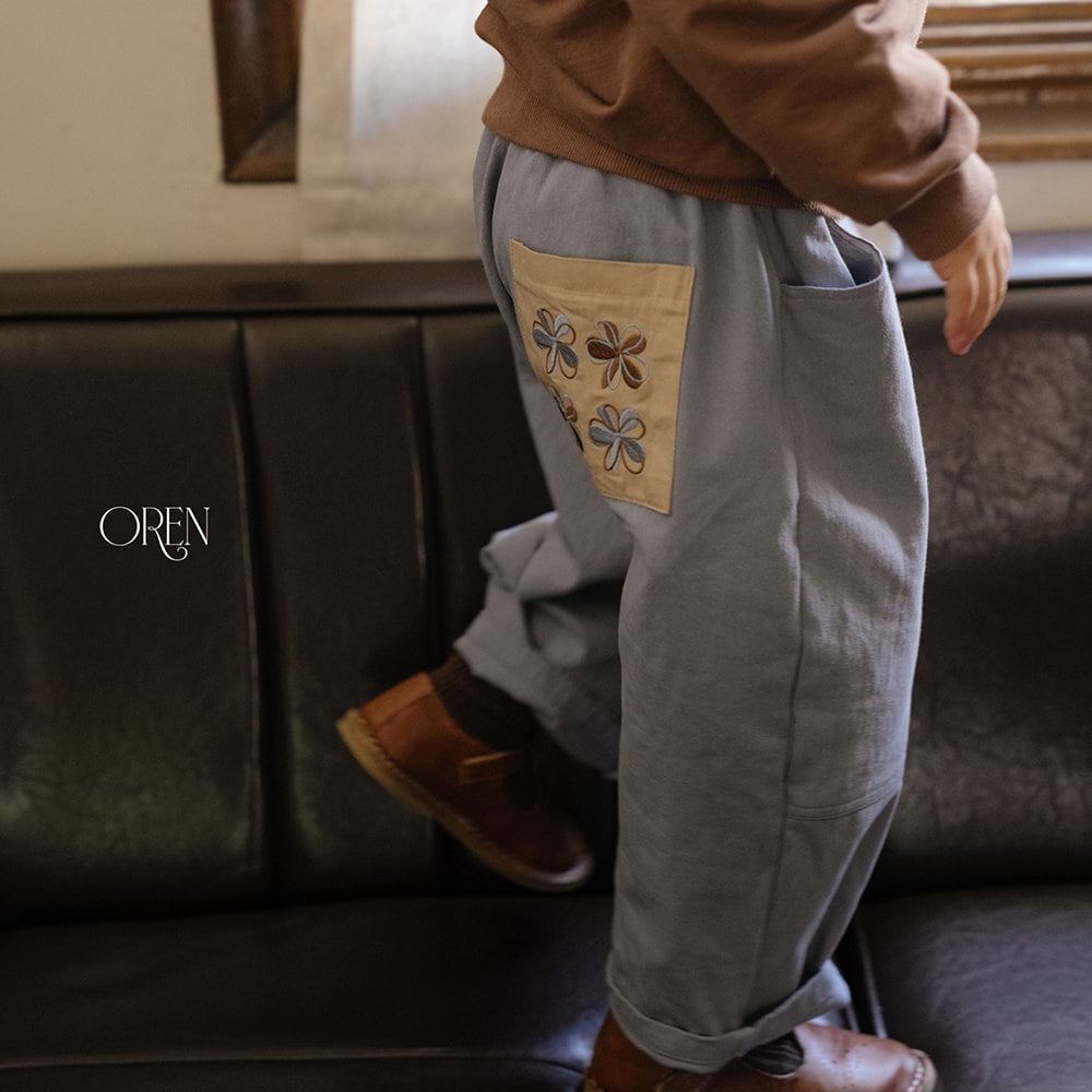 【2点送料無料】«予約»«Oren» フローコットンパンツ 2colors