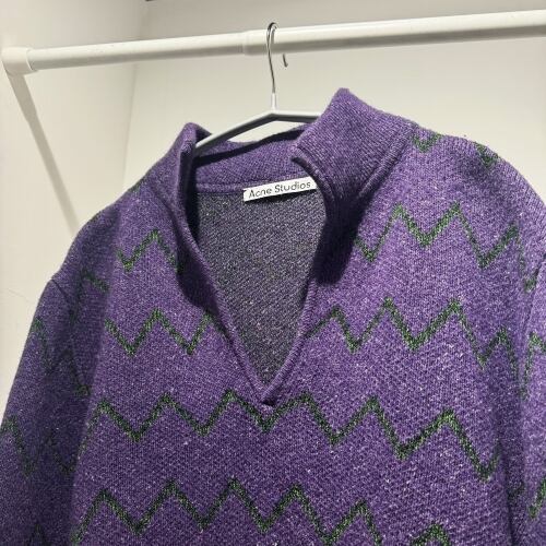 Acne Studios アクネストゥディオズ 22AW V-Neck Knit Vネックニット 