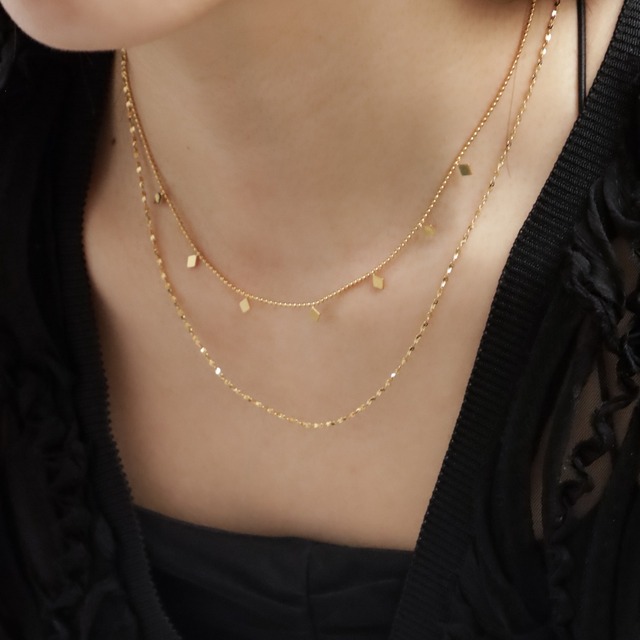 316L double briller chain necklace  #n151