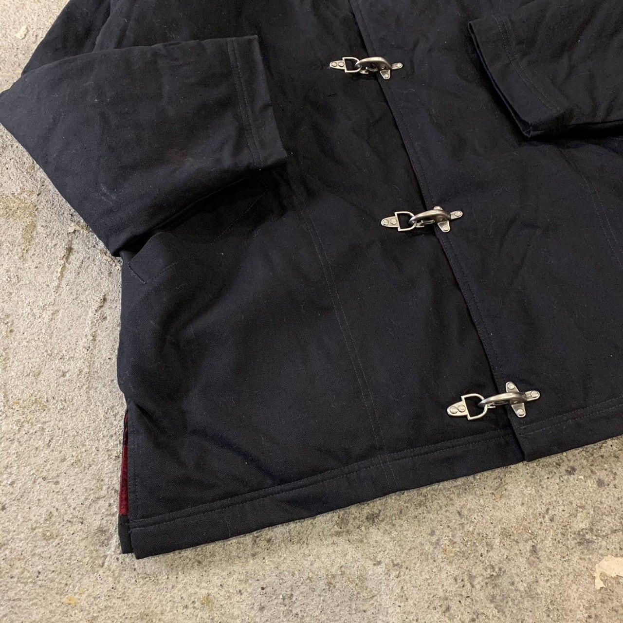 90s adidas fireman pattern coat | What'z up