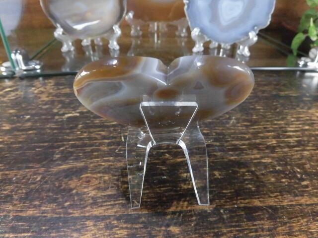 【瑪瑙カービング】　ハート瑪瑙　no.4