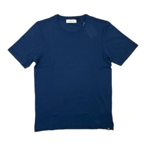 GranSasso(グランサッソ)  Short Sleeve Cotton Pique Crew Neck Tee(60136/81401/590)/NAVY