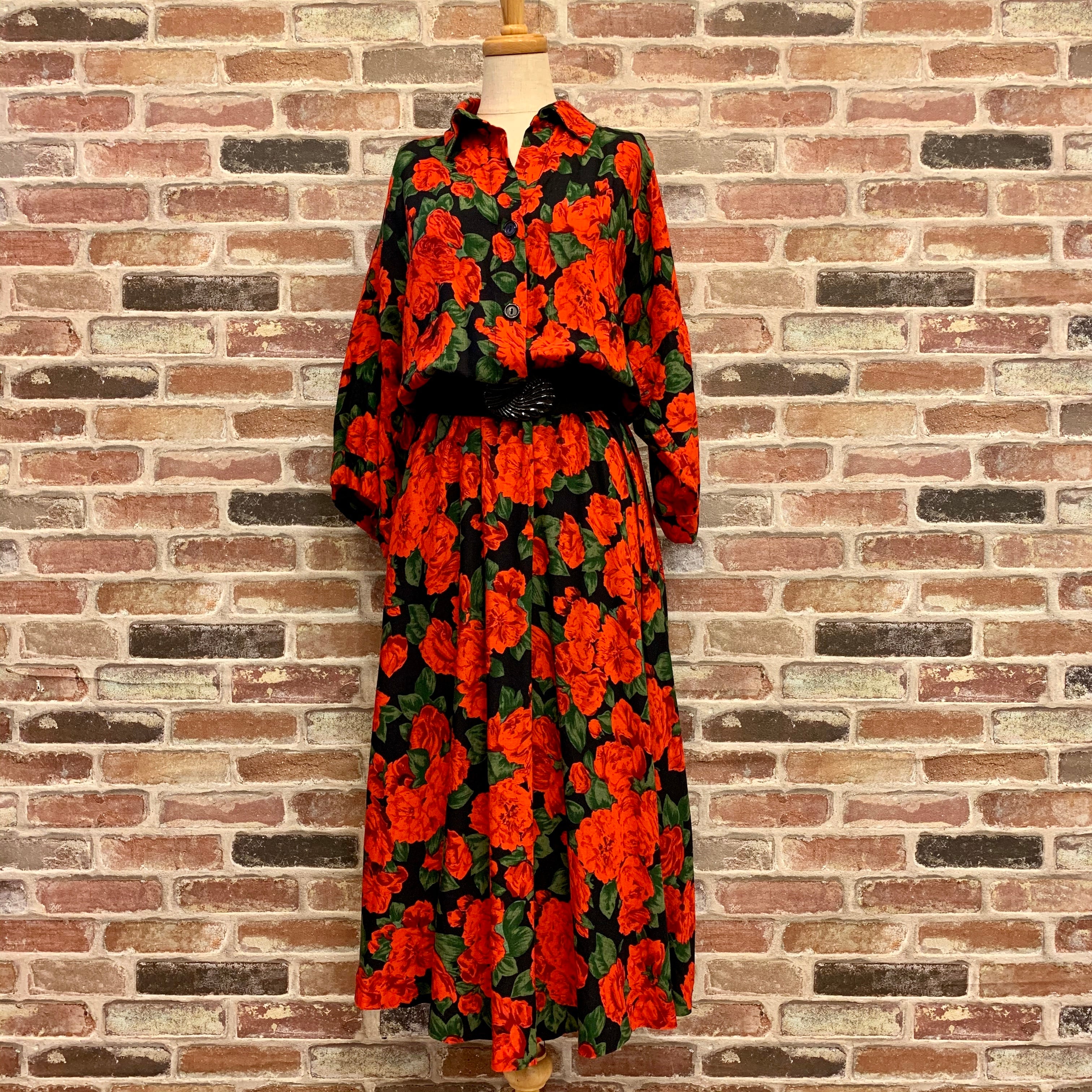 MADE IN U.S.A ROSE Black One-piece