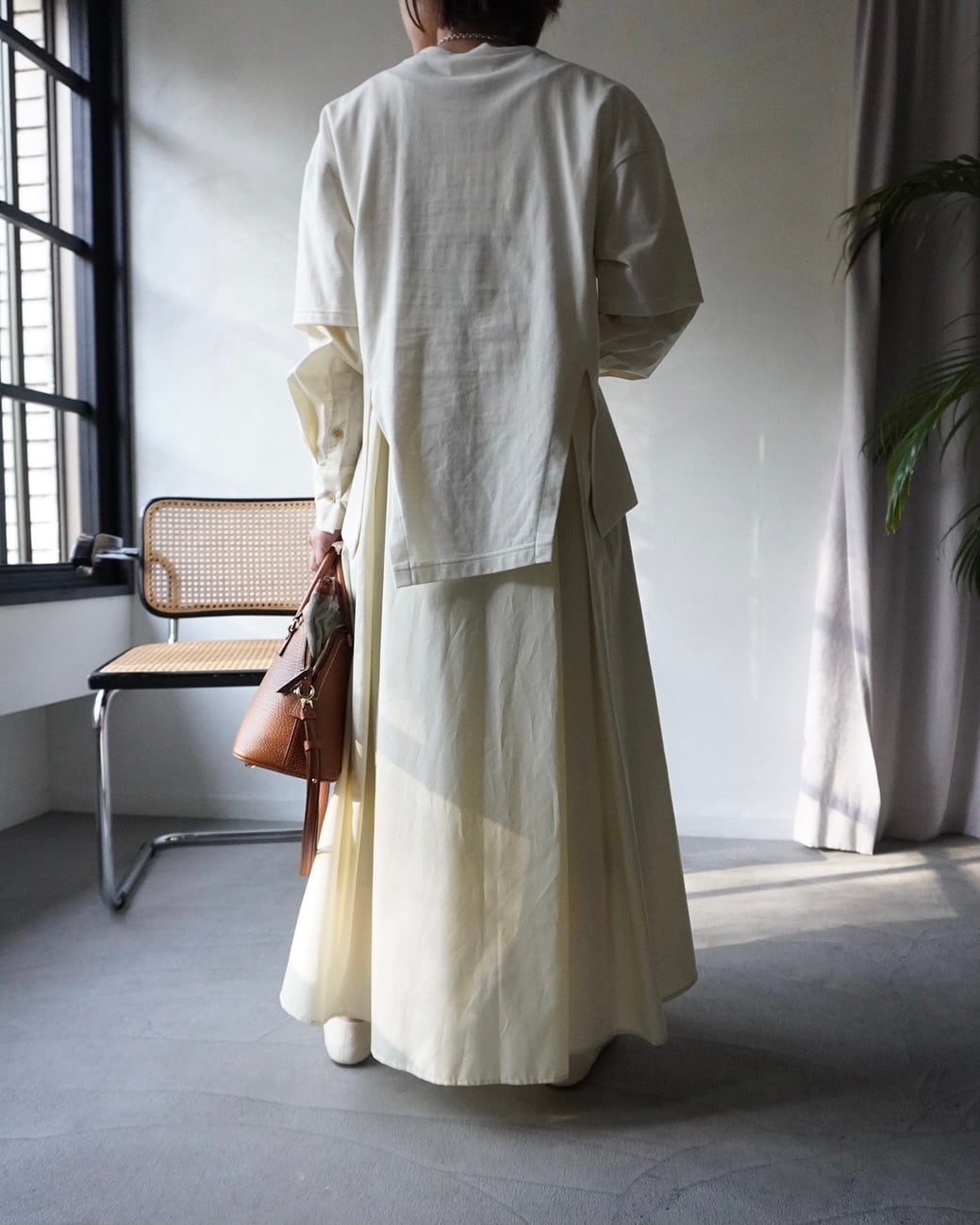 enfold / クラシック天竺 T/SHレイヤードDRS IVORY | LA VILLA ROUGE
