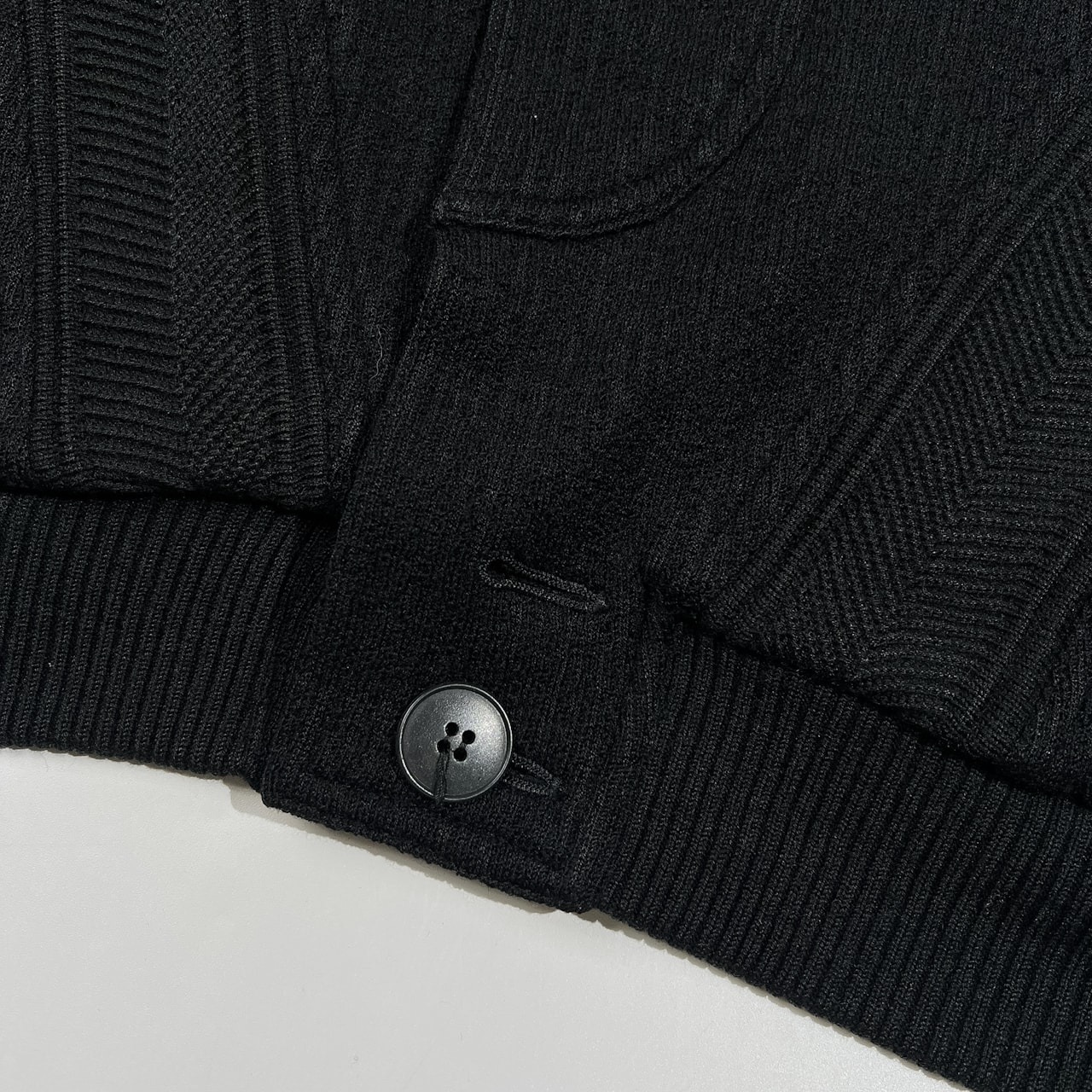 BLACK PIA ブラックピア ウールニット ジャケット ブルゾン サイズ LL /ブラック/メンズ/日本製/ライカ