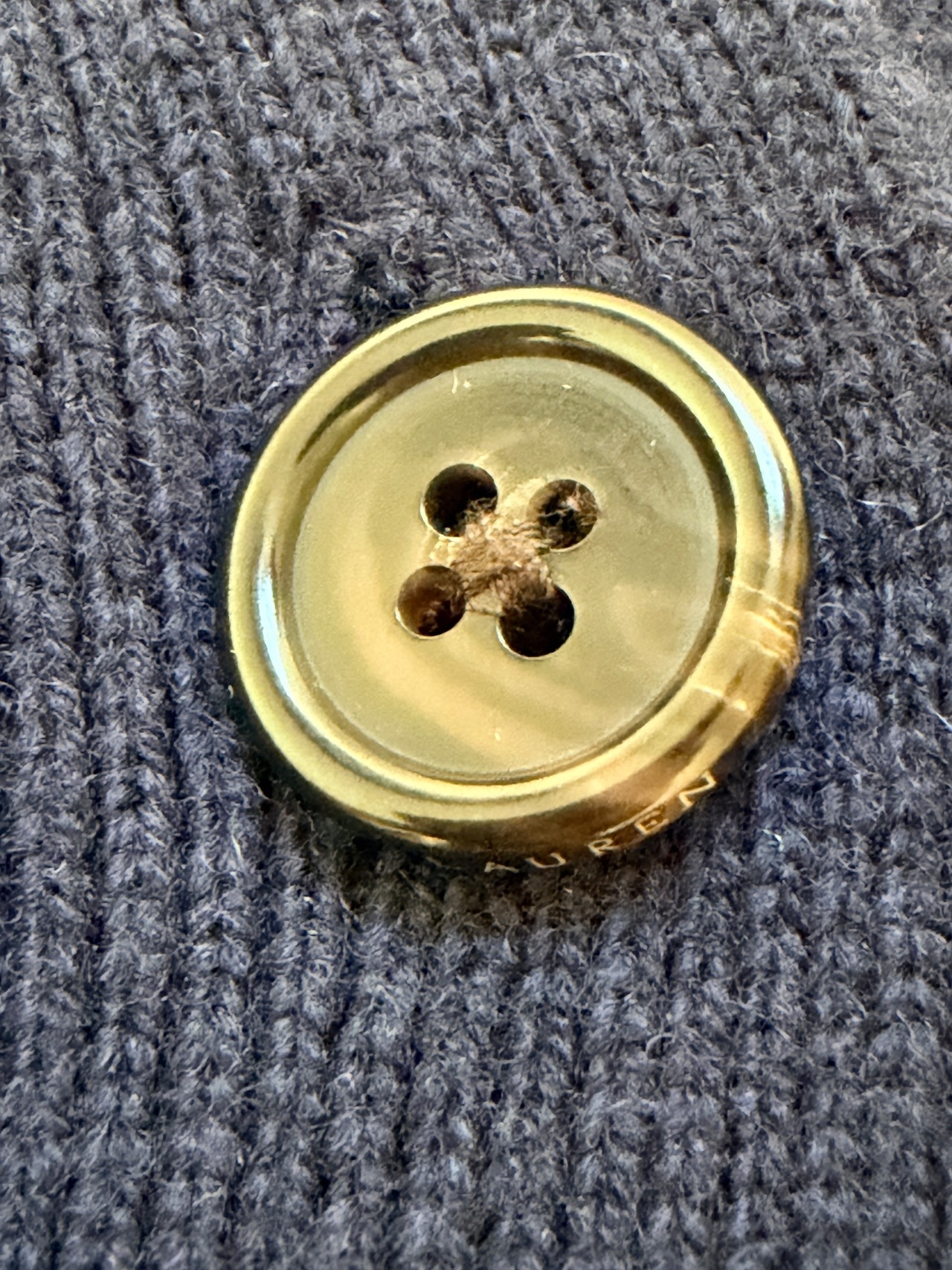 POLO RALPH LAUREN カシミア ウール リブニット ロングカーディガン