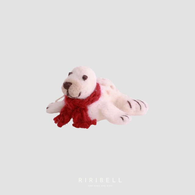【Gry & Sif】Baby Seal w/Red Scarf