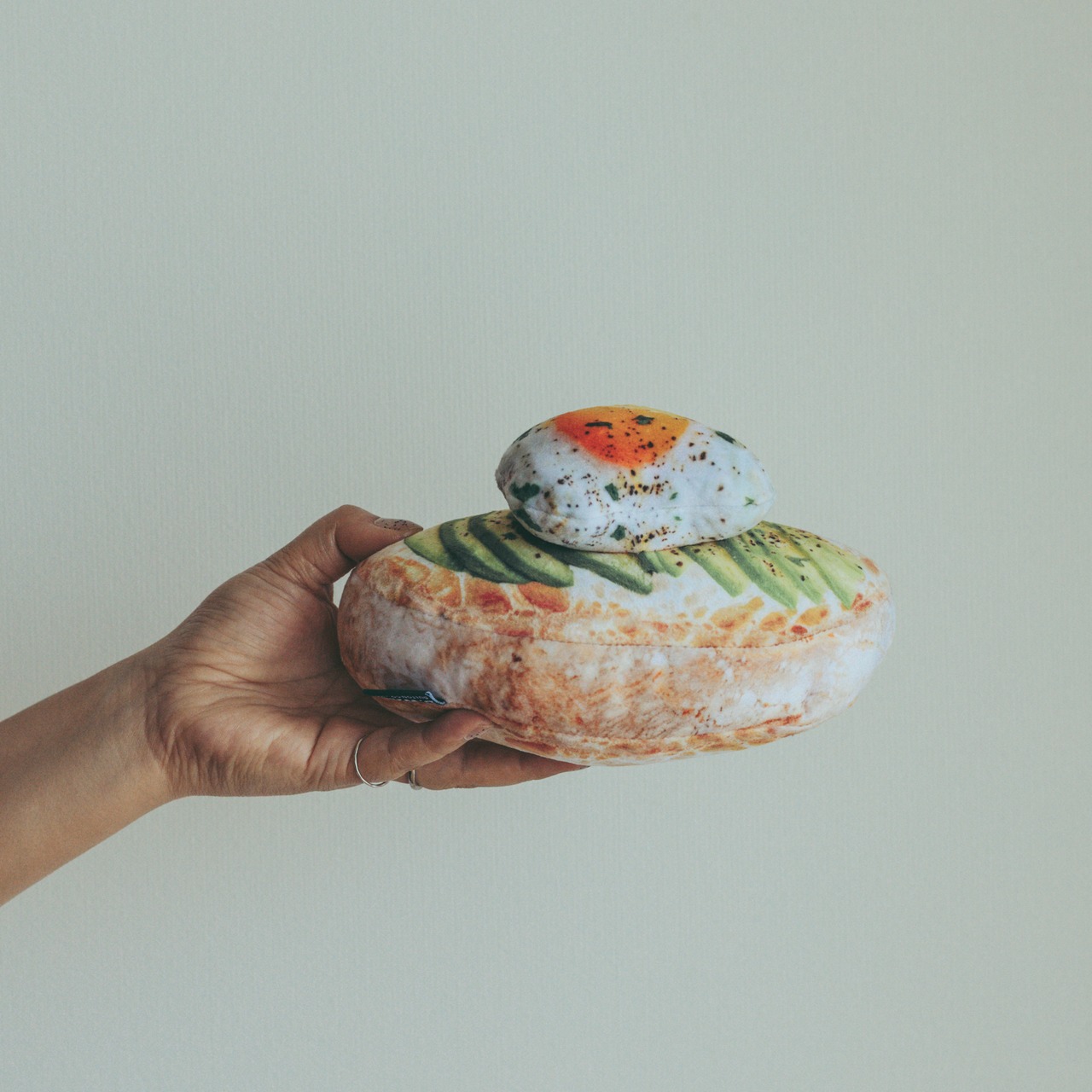 Plush Toy Avocado Egg Toast