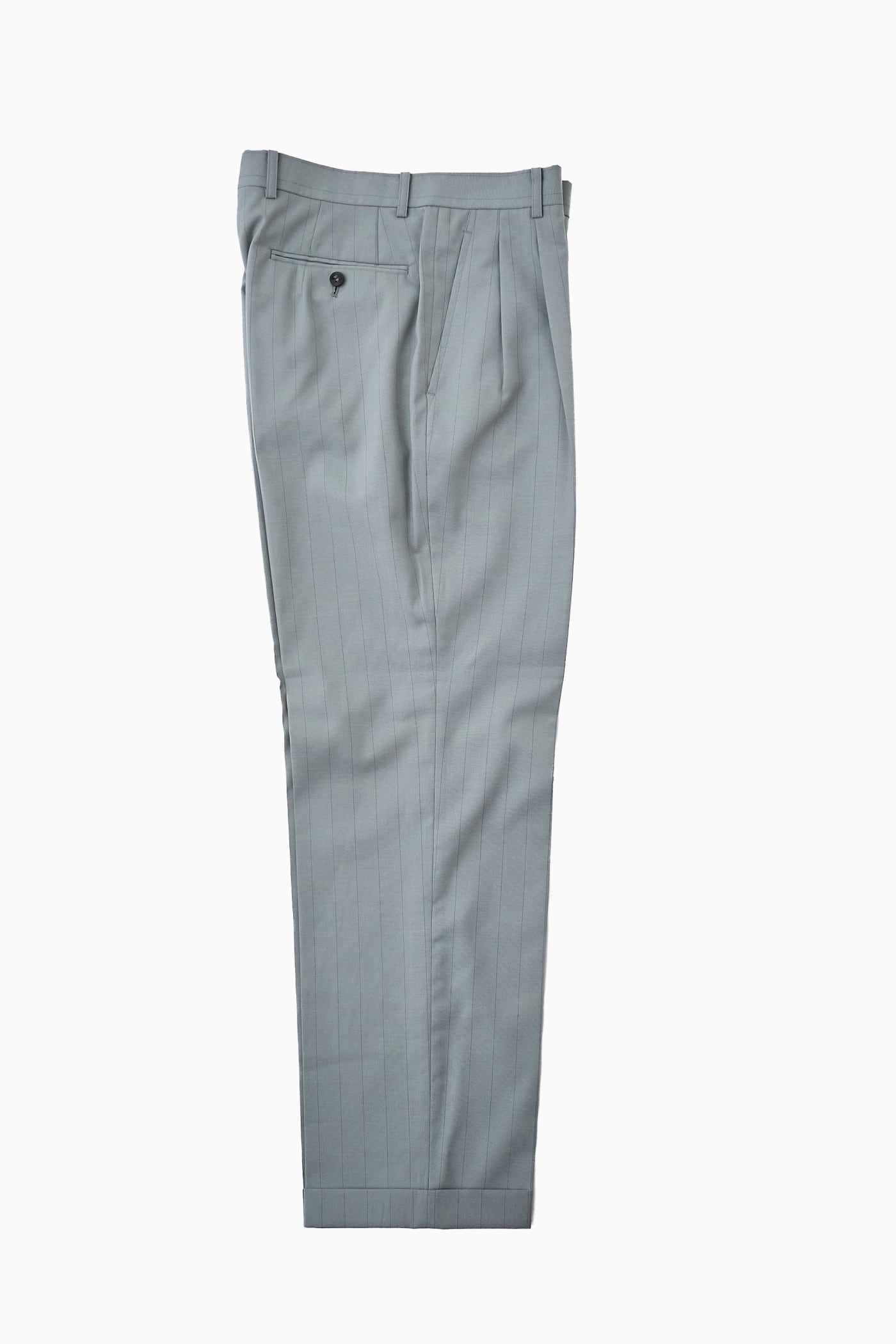 VINTAGE Christian Dior Monsieur STRIPE 2-TUCKS WIDE SLACKS | Reben
