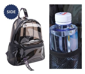 クリアバックパック 透明 リュックサック デイバッグ 鞄 カバン ビニールバッグ かわいい 撥水