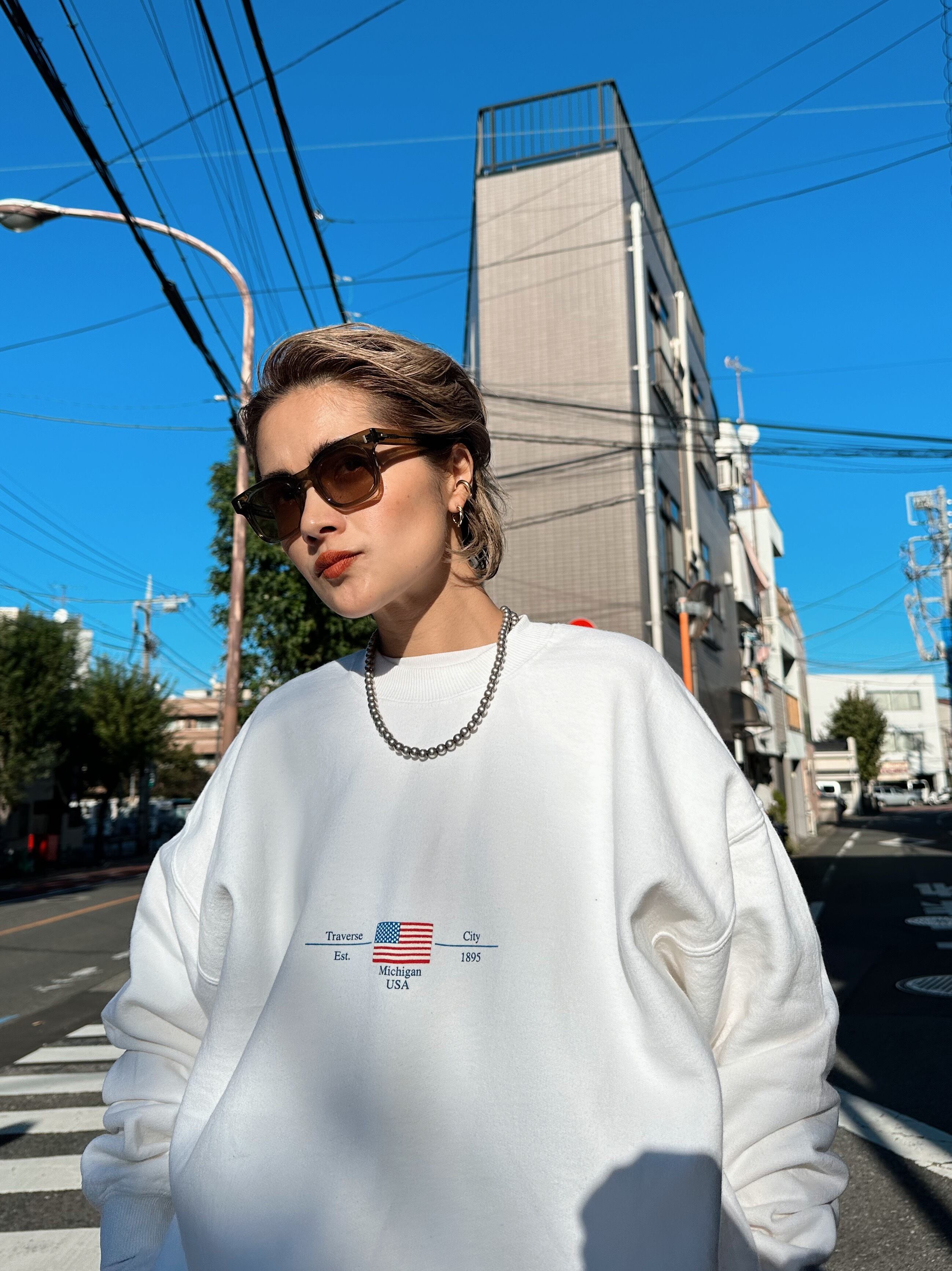 (CS1691)GILDAN “Michigan” printed sweat