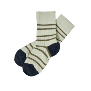 FUB / Two Tone stripe Socks/ APPLE&OLIVE