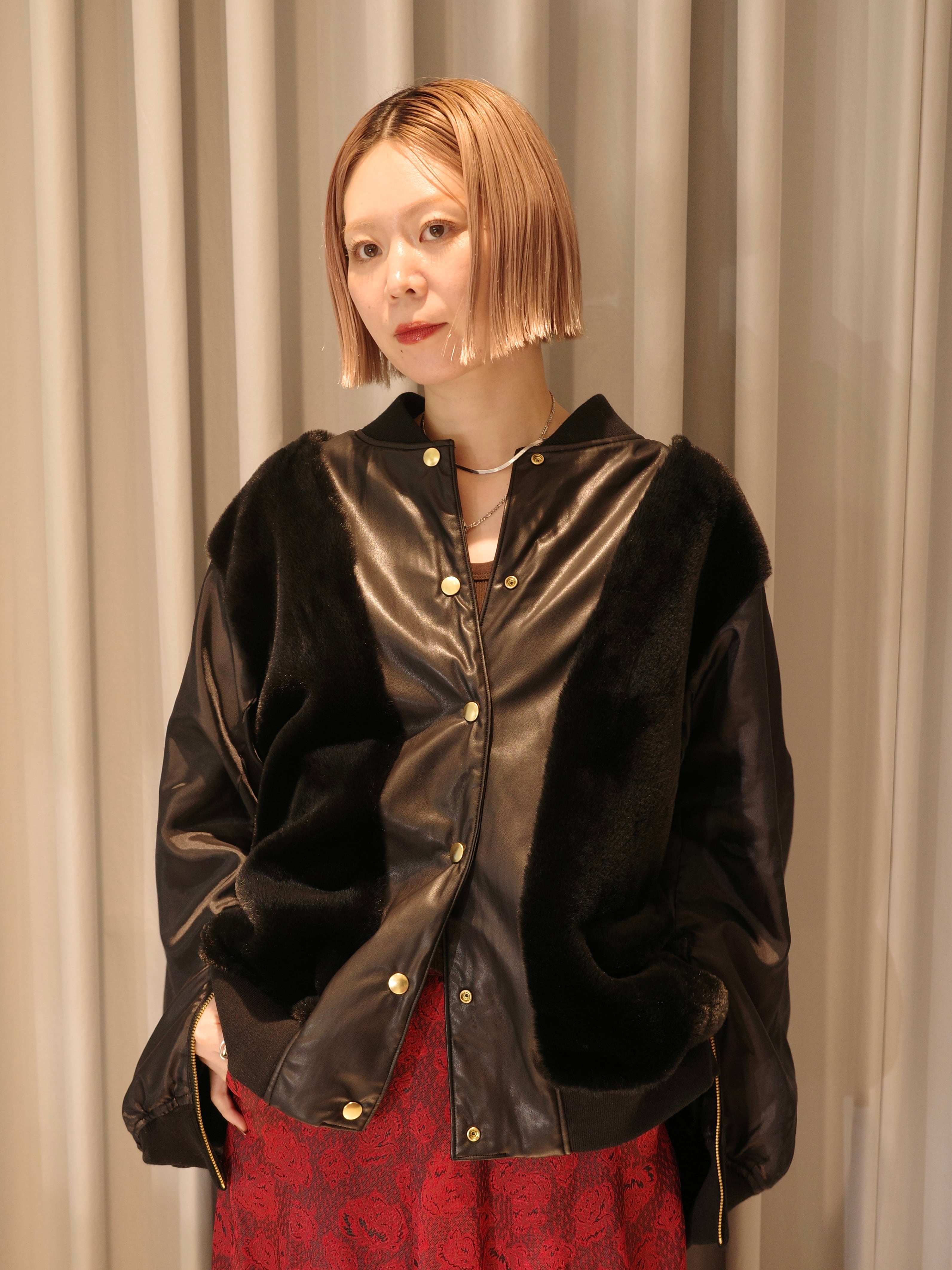 25AW】FUMIE TANAKA フミエタナカ / fringe BL / リバーシブルブルゾン