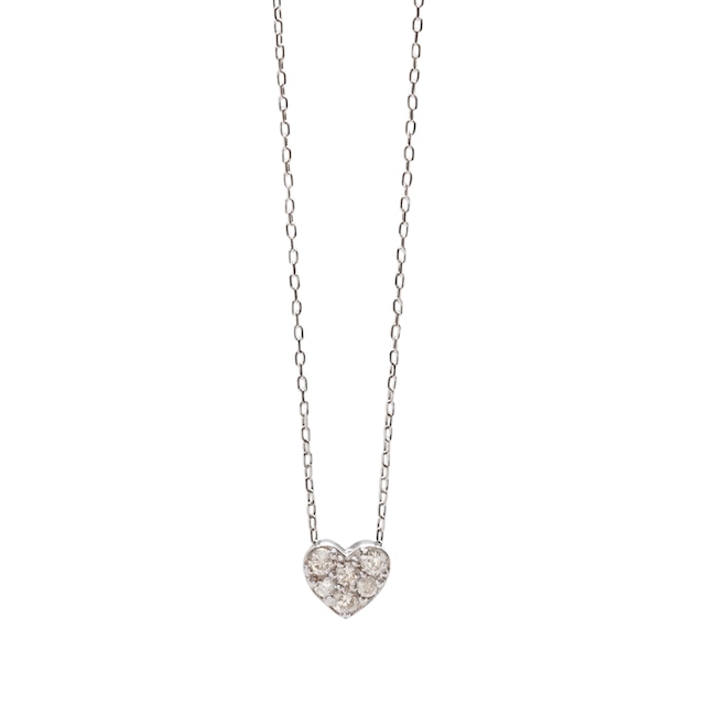 【select jewelry】K18WG diamond necklace