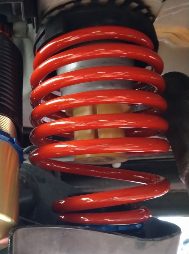 ABARTH 500 / 595 / 695 専用リヤスプリング 8k ＋ 車高調整