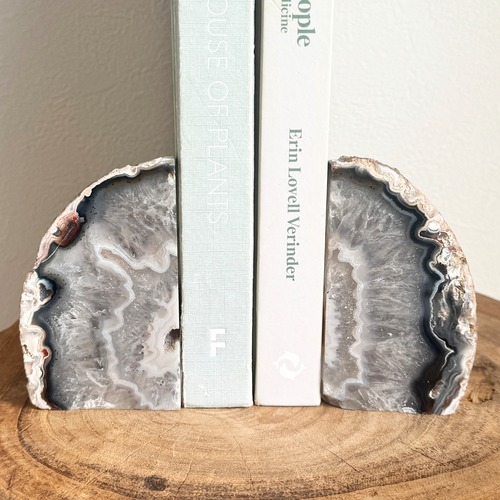 Natural stone bookends