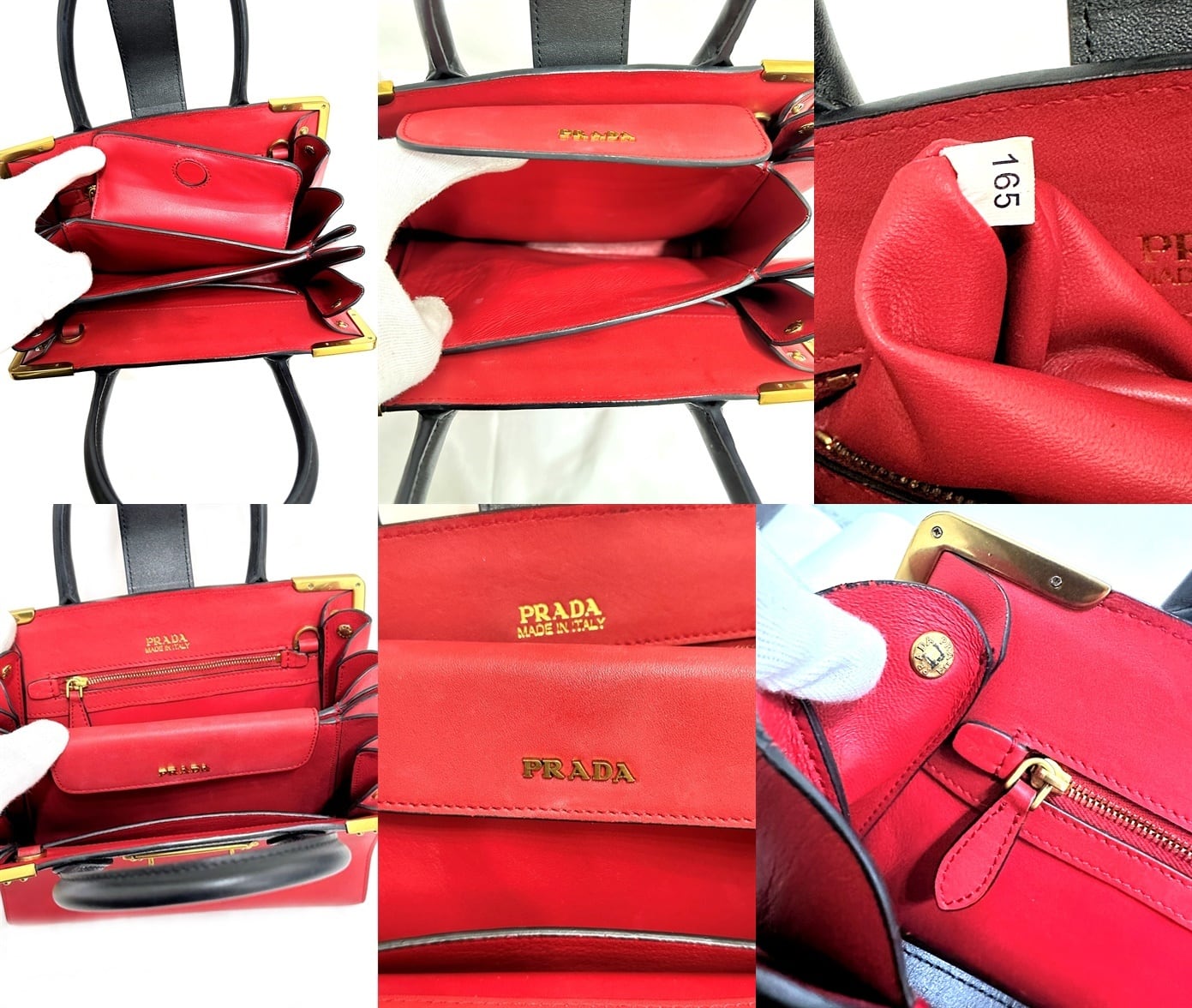 極美品　プラダ　サフィアーノ カイエ　2way　レザー ハンドバッグ ショルダー PRADA プラダ サフィアーノ カイエ 2way レザー ハンドバッグ