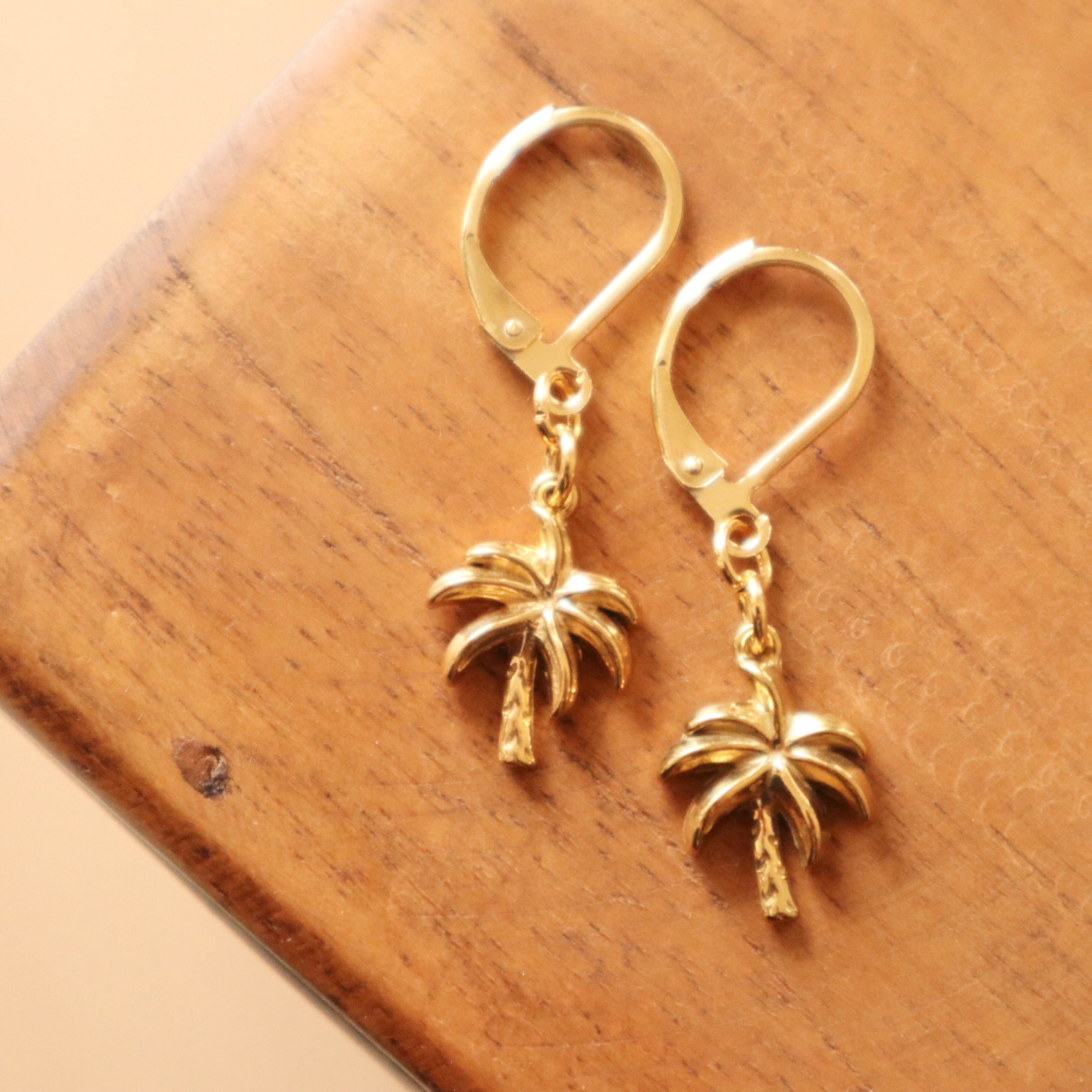 ピアス：ダルメシアンジャスパー＆オニキス | Free Hope surf earrings
