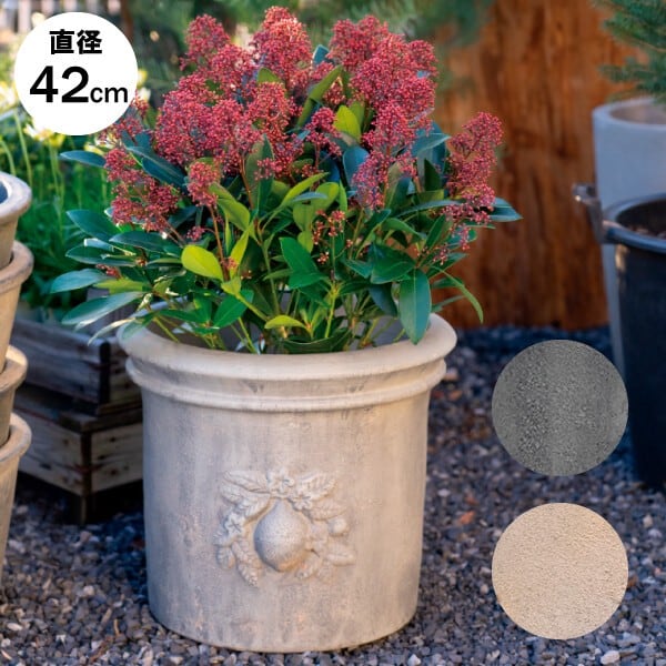 鉢（一般） 鉢 プランター ガーデニング 園芸用品 花 朱泥 植木鉢 平丸