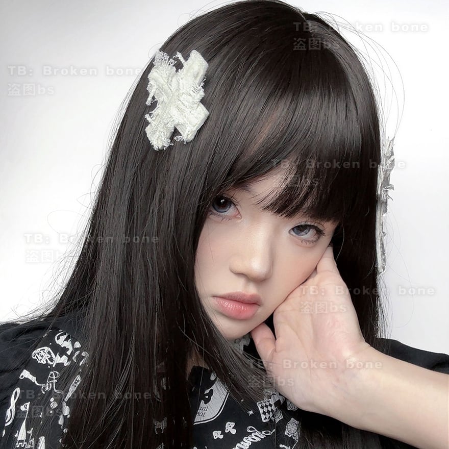 ライブ 推し活に】地雷系パンク ゴシック ヘアアクセサリー レース