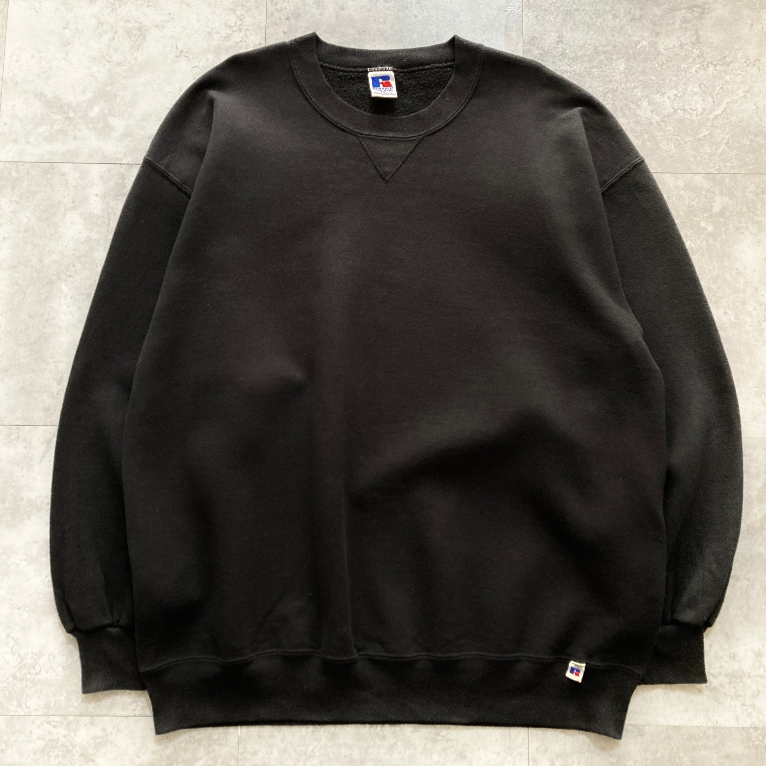 90's ラッセル スウェット XXL USA製 ブラック 90s USA製 ラッセル け