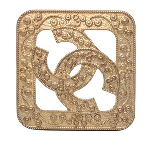 シャネル ヴィンテージ ココマーク ひし形 ブローチ ゴールド メッキ レディース CHANEL 【中古】